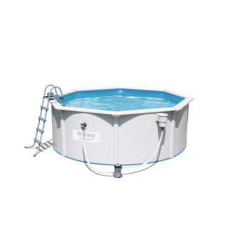 Piscine ronde hydrium pools avec tapis de sol + pompe + échelle – bestway - bestway - diam. 360 x 120cm