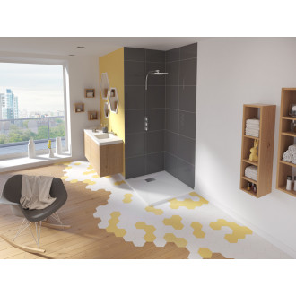 Receveur kinesurf 80x80x4cm - kinedo - blanc