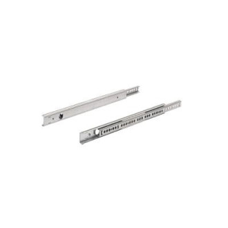 Paire de coulisses à billes KA 270 HETTICH - Rainure 27 mm - L.550 mm - Pour tiroir 350 à 550 mm - 25156  