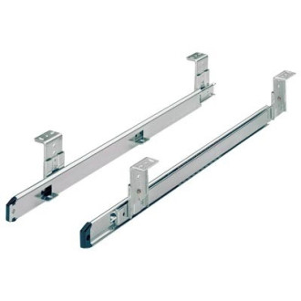 Paire de coulisses à billes KA 3434 HETTICH - Charge 20 kg - L.400 mm - Pour support clavier coulissant - 77802