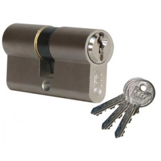 520930309 Cylindre double City varié - 30 x 30 - Laiton nickelé 