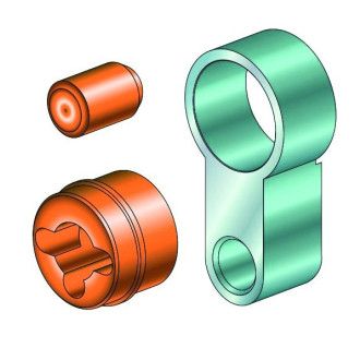 Set prolongement cylindre 25 mm modular mx abus - 50mxvbg03_25