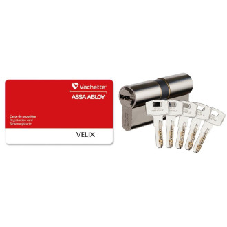 Cylindre 7101 velix 30x30 vachette 5 clés réversible varié nickelé - 28170000
