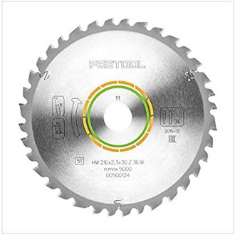 Lame de scie universelle festool 216x2,3x30 w36 - 500124