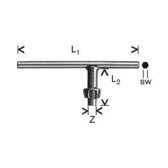 Clé de mandrin BOSCH 16 mm - 1607950041