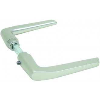 Béquille double carré de 8mm pour porte ép.30 à 40mm alu anodisé argent gah alberts - 412647