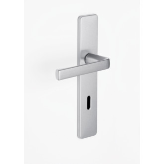 Ensemble kaza - plaque 220 x 42 mm - entraxe de fixation 195 mm - argent - 1364/6331 cle l