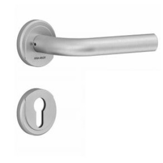 Ensemble vercy ah200 béquille 471l poignée tirage gauche rosace ronde c7 bezault inox brossé - 204795