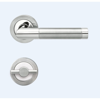 Ensemble béquille sur rosace Condamnation BE700A KARCHER DESIGN Inox poli satiné - BE700A-BAD-73