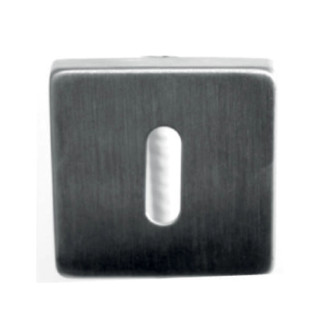 Paire de rosace carrées Inox 304 53 x 53 mm - clé L - 652