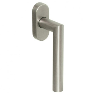 Poignée oscillo-batt. Inox brossé in304 angle vif forme l - 749