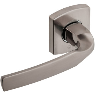 Paire de béquilles sur rosace artis bezault - platine inox brossé - ressort de rappel - 865841