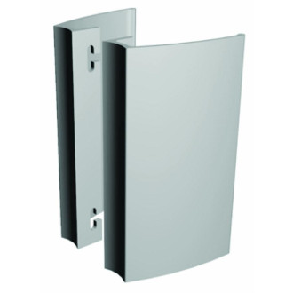 Paire de poignées aileron 200mm alma componentes entraxe 150mm - ral9006 gris - 7060-200-9006