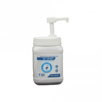 Savon gel microbilles sans solvant pour les mains - carton de 12 unités de 1 litre - ESKUA NET 1 LITRE
