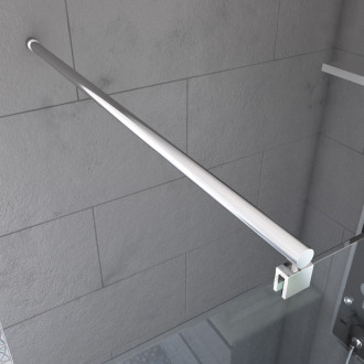 Barre de fixation recoupable pour douche à l'italienne - barre droite 100cm fixation murale - freedom 2 Aurlane - FAC197