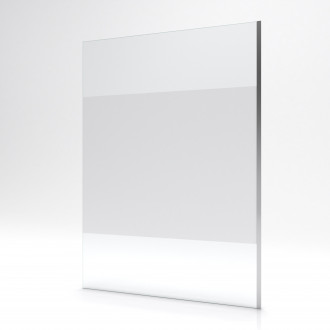 Paroi de douche à l'italienne freedom 2 depoli 140 - 140x200cm verre transparent 8mm avec bande depolie Aurlane - FAC245