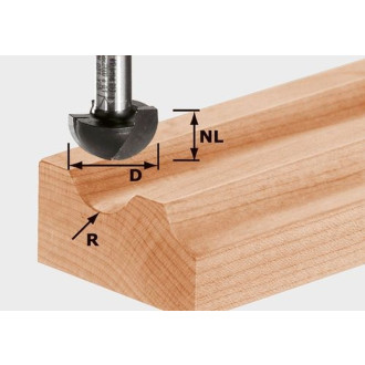 Fraise à gorge creuse HW avec queue de 8mm FESTOOL HW S8 R12,7 - 490987 Fraise à gorge creuse HW avec queue de 8mm FESTOOL HW S8 R12,7 - 490987