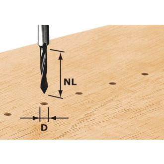 Foret de perçage HW avec queue de 8mm FESTOOL HW S8 D5/30 - 491064