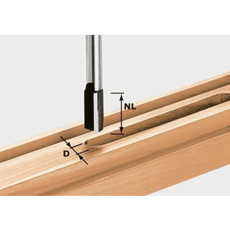 Fraise à rainurer avec queue de 12 mm FESTOOL HW S12 D10/35 - 491086