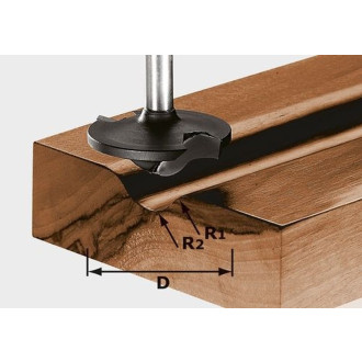 Fraise à profiler HW avec queue de 8mm FESTOOL HW S8 D42/13/R6+12 - 491137