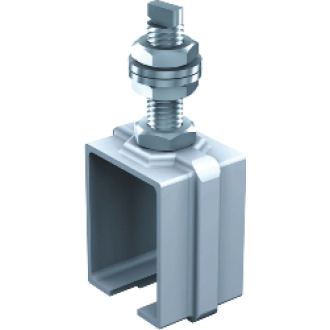Support enveloppant tige M12 MANTION pour rail 5040 - 5041