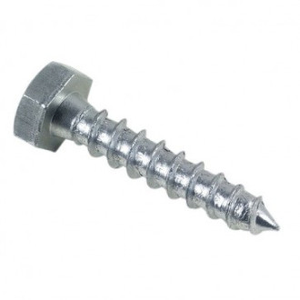Tirefond lennie - zingué blanc - ø12x160 - boite de 25 - tir1216002b
