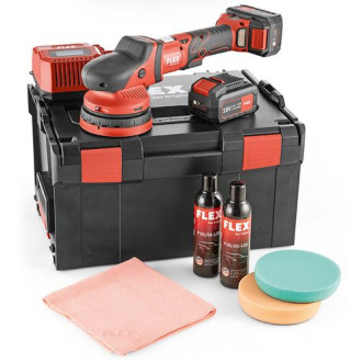 Polisseuse excentrique 18v xfe 15 150 18.0-ec/5.0 p-set c flex  - 2 batteries + chargeur - en coffret - 461245