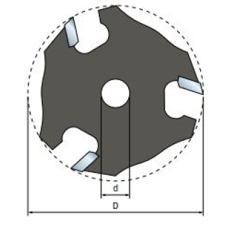 Couteau à rainurer FREUD - Ø50,8 H4,75 AL8 Z3 - F03FR02023 -56-11008P