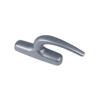 Crémone simple fourche Nefer midi FAPIM - gris G6 - 0757BI-G6           