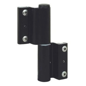 Paumelle à clamer porte fenêtre Venice Baby FAPIM gorge 12x15 - Noir 9005 - 5603C_37