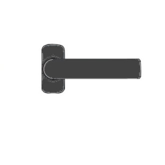 Béquille double Hera FAPIM Carré de 8 - Profil 40 à 55 mm - gris anthracite -  2041I_MR