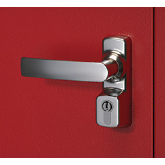 Manoeuvre extérieur oltre avec cylindre fapim - gris 9006 - 8568a/g5