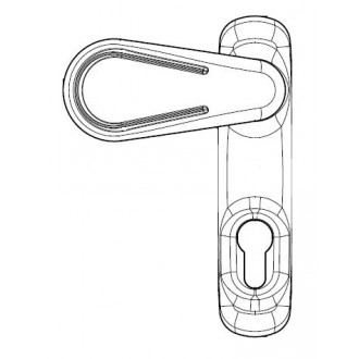 Manoeuvre extérieur oltre fapim - blanc 9010 - 8572a/32