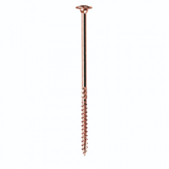 Vis charpente Geto Wood G&B - tête ronde large - boîte de 50 pièces - Ø8 x 120 mm - 92155