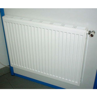 Radiateur panneau acier ELITE COMPACT 2 lames + 2 rangées d ailettes (22) - H : 600 mm - L : 900 mm - 1559 W