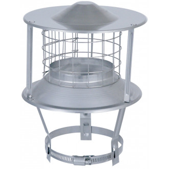 Chapeau Statiflex - N 2 - Flexible Ø int. 112/130 - ext. 118/136 - INOX