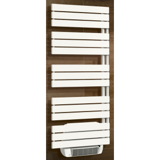 Radiateur sèche-serviettes VARIO soufflant électrique - Puissance :1000 + 1000 W - H= 1840 - L=600 - BLANC