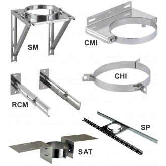 Elements de support et de maintien THERMINOX TI - Maintien au toit - diamètre 130 - réf. SAT