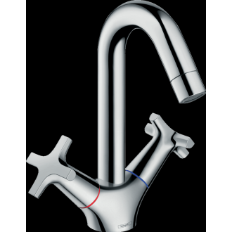 Mélangeur de lavabo HANSGROHE Logis Classic , avec tirette et vidage synthétique chromé - 71270000