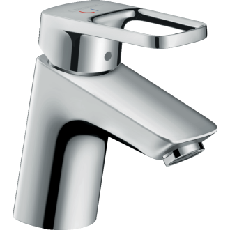 Mitigeur de lavabo HANSGROHE Logis Loop Eco CH3 CoolStart, avec tirette et vidage synthétique chromé - 71153000