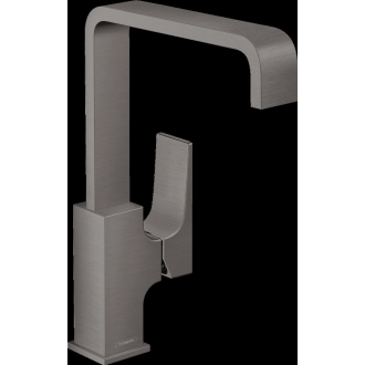 Mitigeur de lavabo HANSGROHE Metropol  poignée manette, bonde Push-Open noir chromé brossé - 32511340