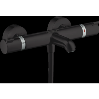 Mitigeur Thermostatique bain/douche HANSGROHE Ecostat  noir mat - 13114670