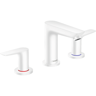 Mélangeur de lavabo HANSGROHE Talis E , 3 trous, avec tirette et vidage blanc mat - 71733700