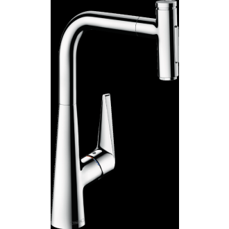 Mitigeur de cuisine HANSGROHE Talis Select M51  avec douchette extractible, 2jet chromé - 72823000