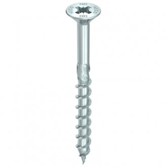 Vis HECO-Topix-Plus - Ø4,5x30mm - Tête Fraisée à poches de fraisage - Filetage Partiel - T20 - Boite de 500 - 60640