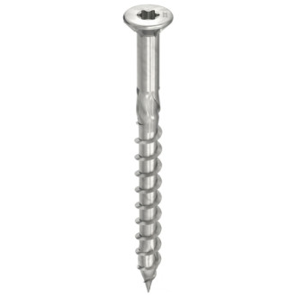 Vis HECO-Topix-Plus pour terrasse - Ø5x40mm - Tête Fraisée avec nervures de fraisage - Filetage Partiel - T20 - Boite de 200 - 61739