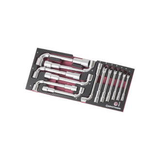 Coquille de clés à pipe débouchées 7-19 mm eva3 kraftwerk 13 pièces - 4903-29