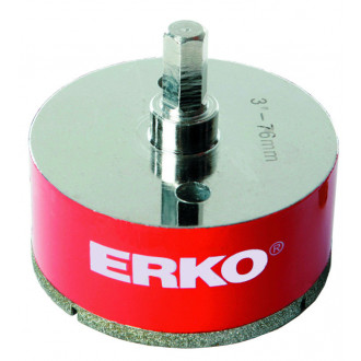 Foret diamant pour scie trépan ERKO - Hexagonale - Hexa 11 mm - Diamètre 44 mm