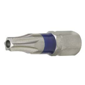 Embouts à code couleur TORX percé 1/4 - 3 pièces - T8