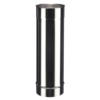Tuyau droit inox SOI pour tous types de chaudières - Elément 95 cm - diamètre 200